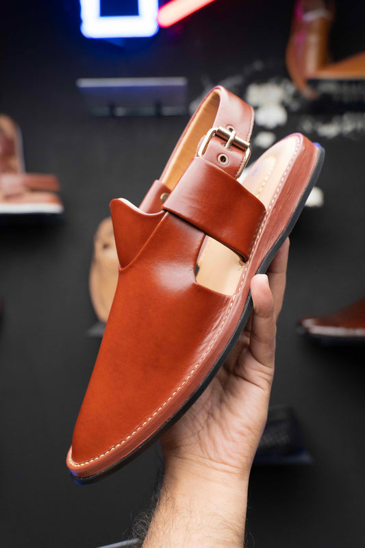 Peshawari Jeans Chappal Mustard